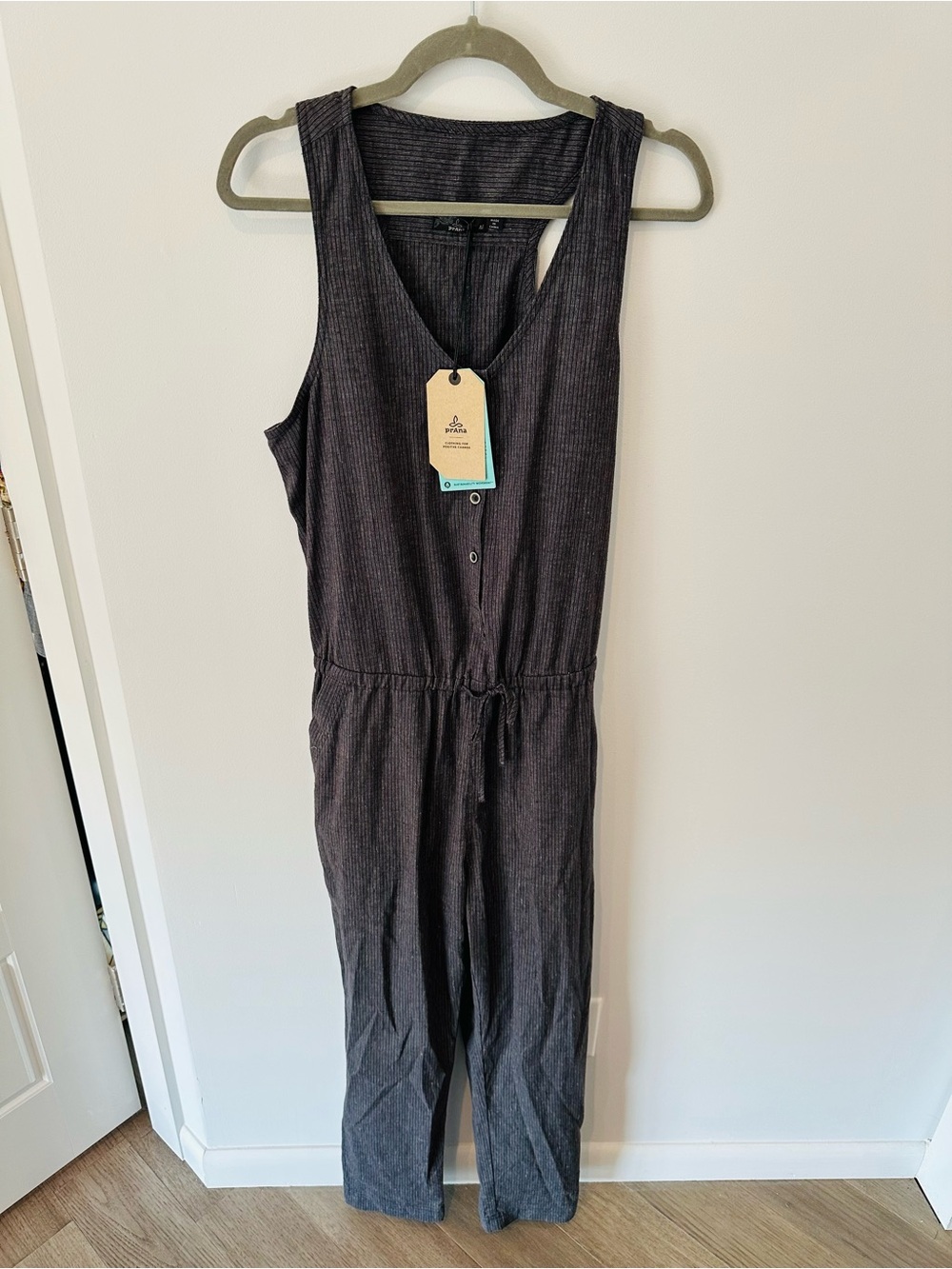 Prana Nani Jumpsuit in Charcoal Gray